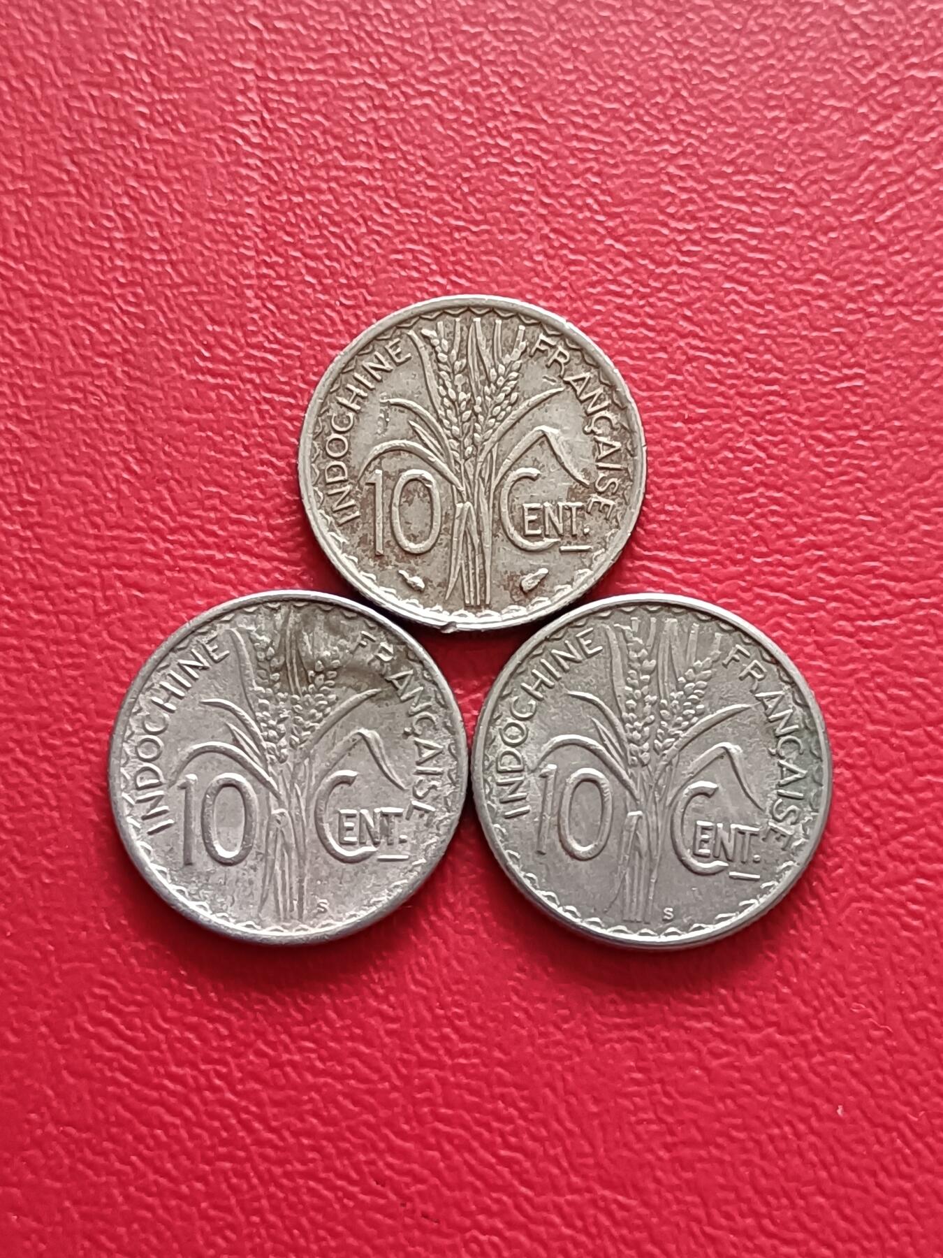 【云涧收藏】第七十八场 法属印支1939/41年10分3枚