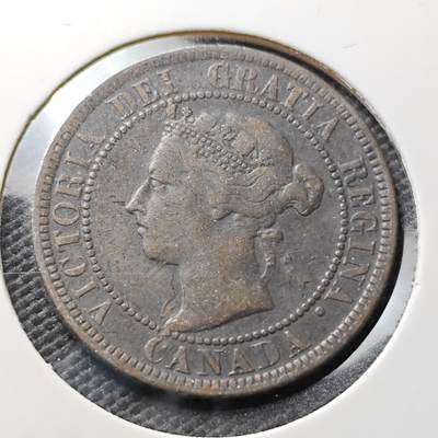 KK钱币收藏小铺  第367场  2月预留时间 周末发货 -  英属加拿大1分铜币