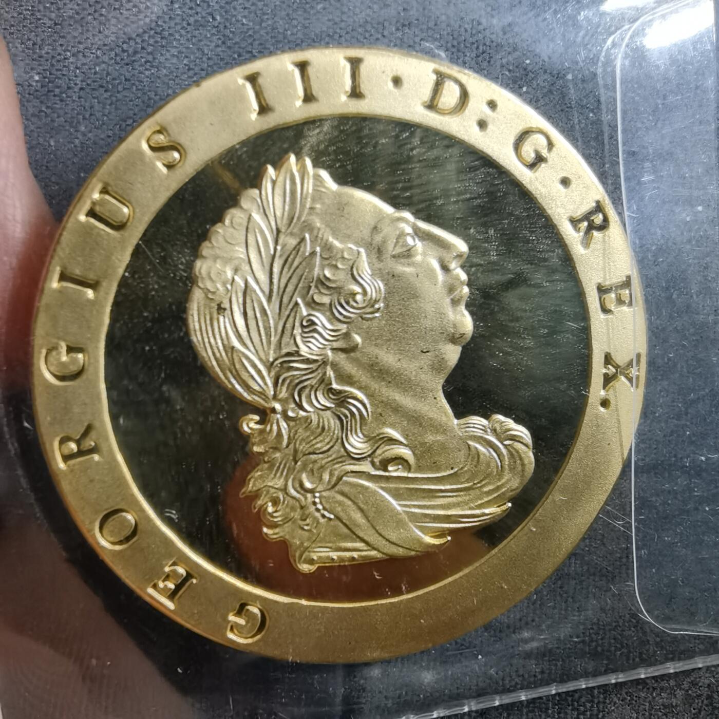 沼泽如烟--第898场 英国金色纪念章1797年铜币纪念章