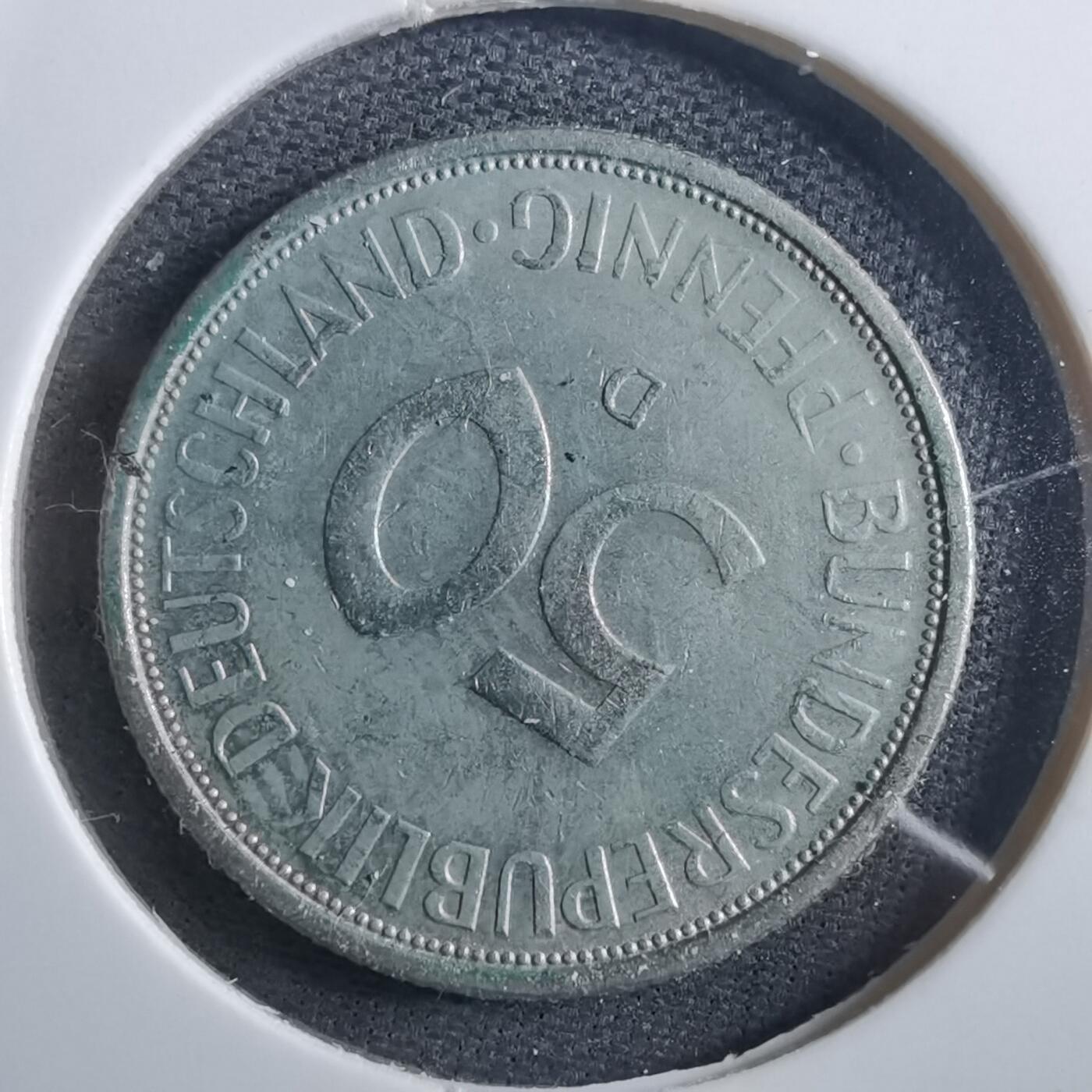 沼泽如烟--第897场 德国1971年50芬尼