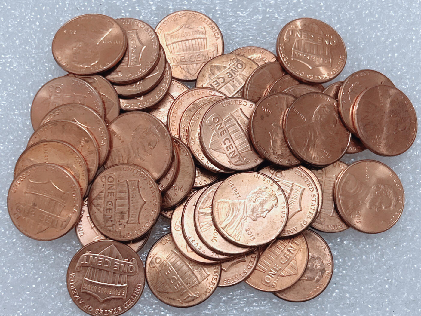 第一海外回流一元起拍收藏 散集专场  第264期 美国盾牌1分硬币 50枚 带光品