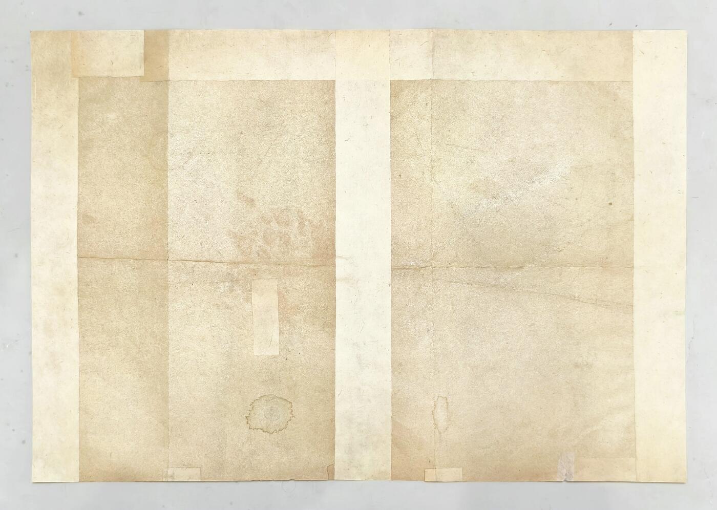 2025年吉藏纸杂文献秋季专场拍卖会 40年代末印制1945年八路军、新四军抗日战争形势图一张 38.5×26.2cm