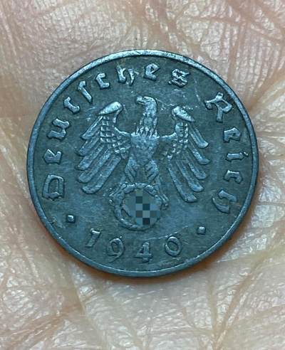 2025年第一百二十六场(总第一百五十二场）外国好品散币(免佣金) - 好品–德意志第三帝国1940年1芬尼(J标，汉堡造)