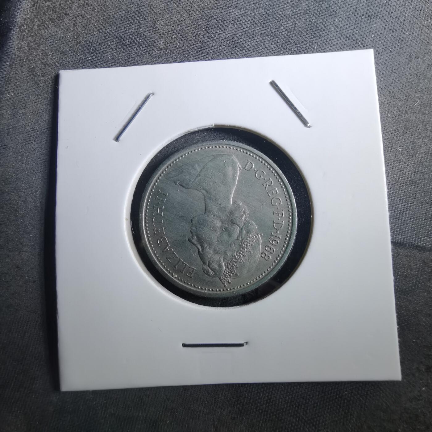 沼泽如烟--第897场 英国1968年5便士