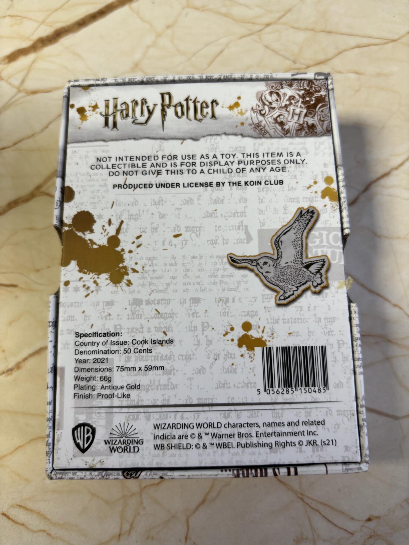 第181期拍卖 库克2021年哈利波特徽章格兰芬多徽章异形彩铜币