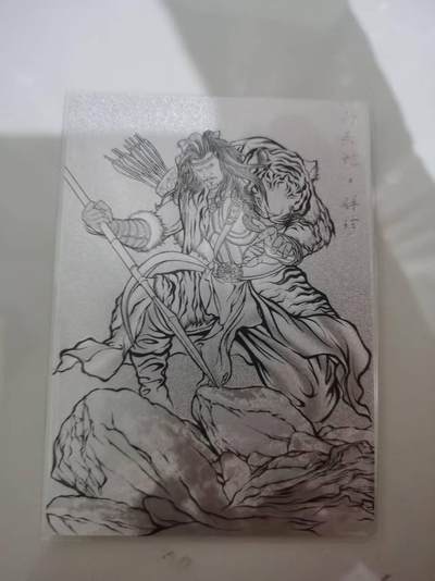 光影卡牌第25期，各家亲签，各家套卡，持续收拍品 - 张建东水浒，线稿粗闪解珍限编