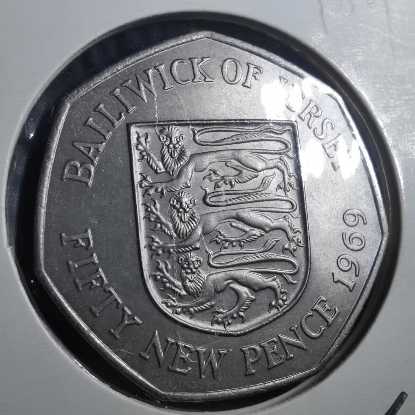 沼泽如烟--第898场 泽西1969年50便士