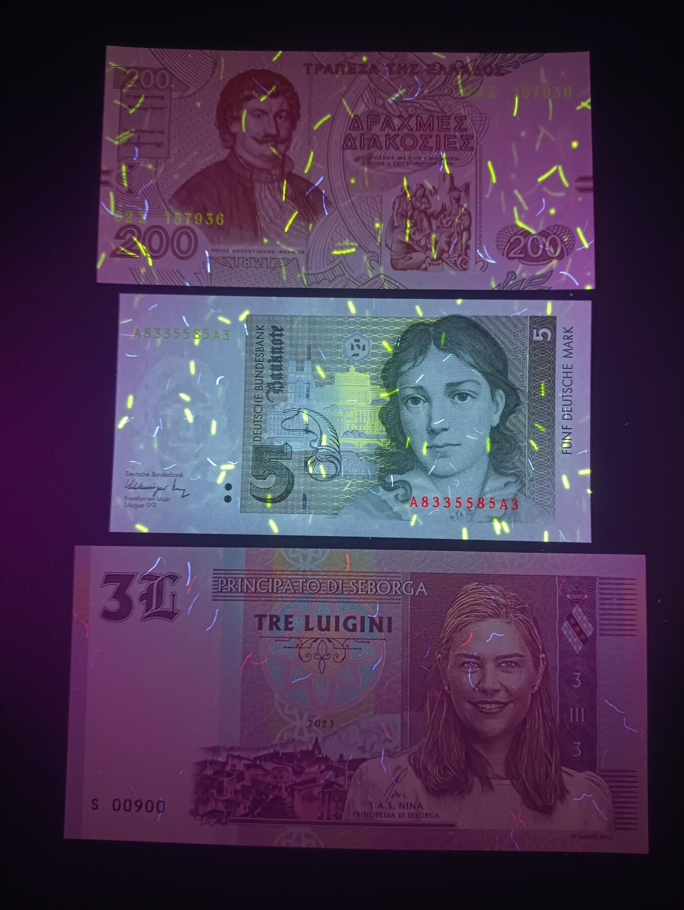 2025十一月第三期，总201期 【雨】欧洲纸币/商业钞批量三张UNC