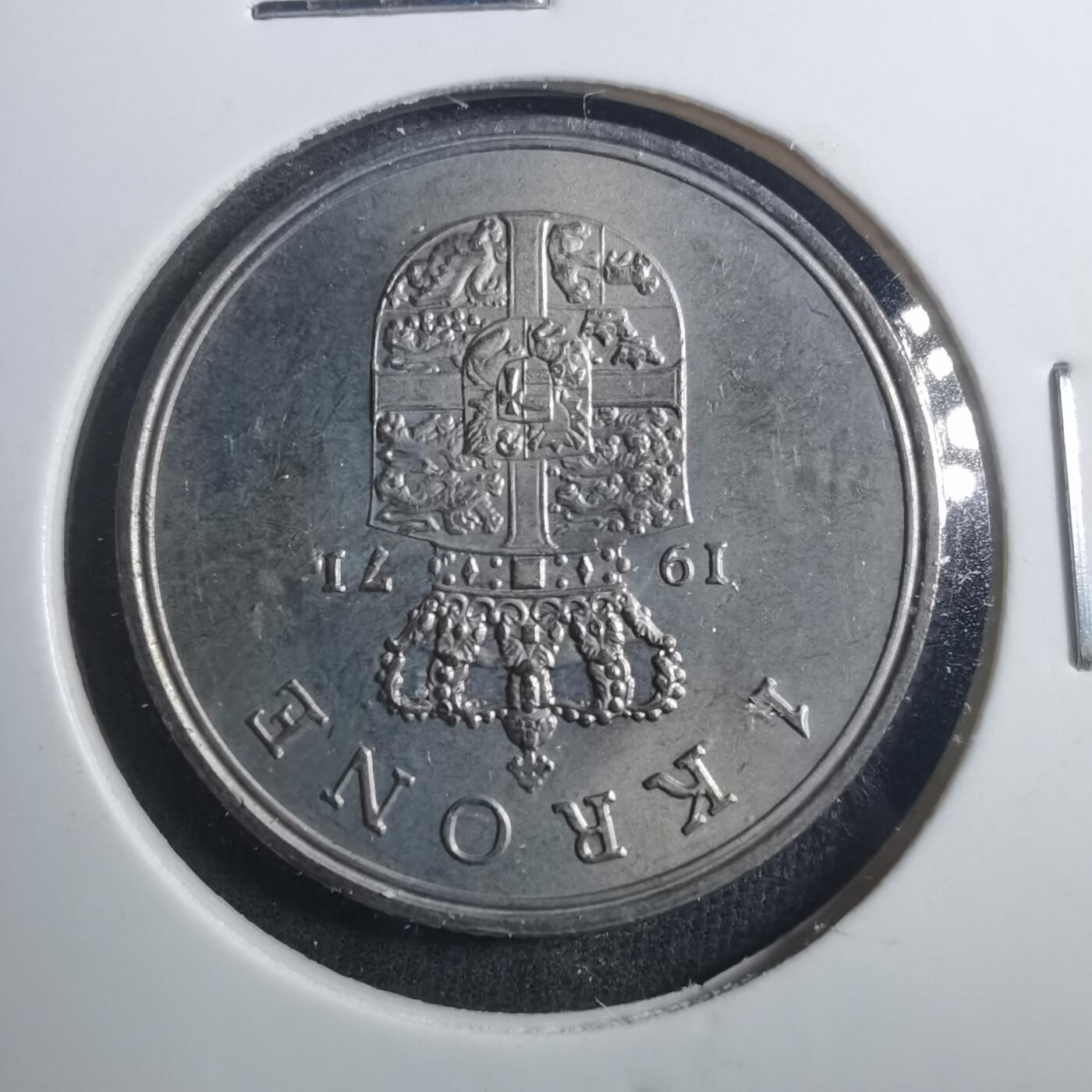 沼泽如烟--第896场 丹麦1971年1克朗