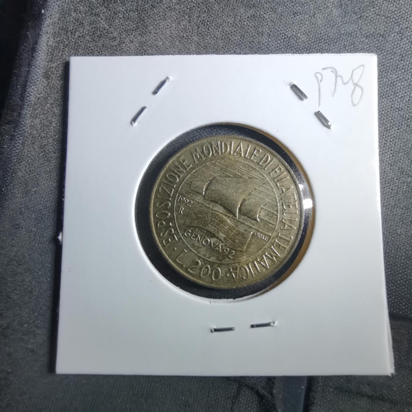 沼泽如烟--第897场 意大利1992年200里拉