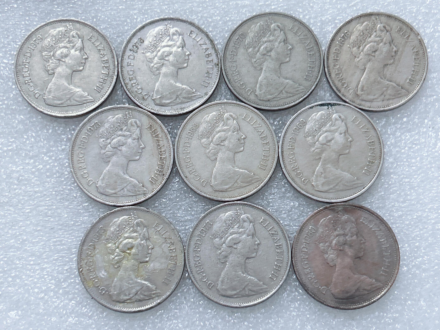 第一海外回流一元起拍收藏 散集专场  第264期 英国10便士硬币 大版 10枚