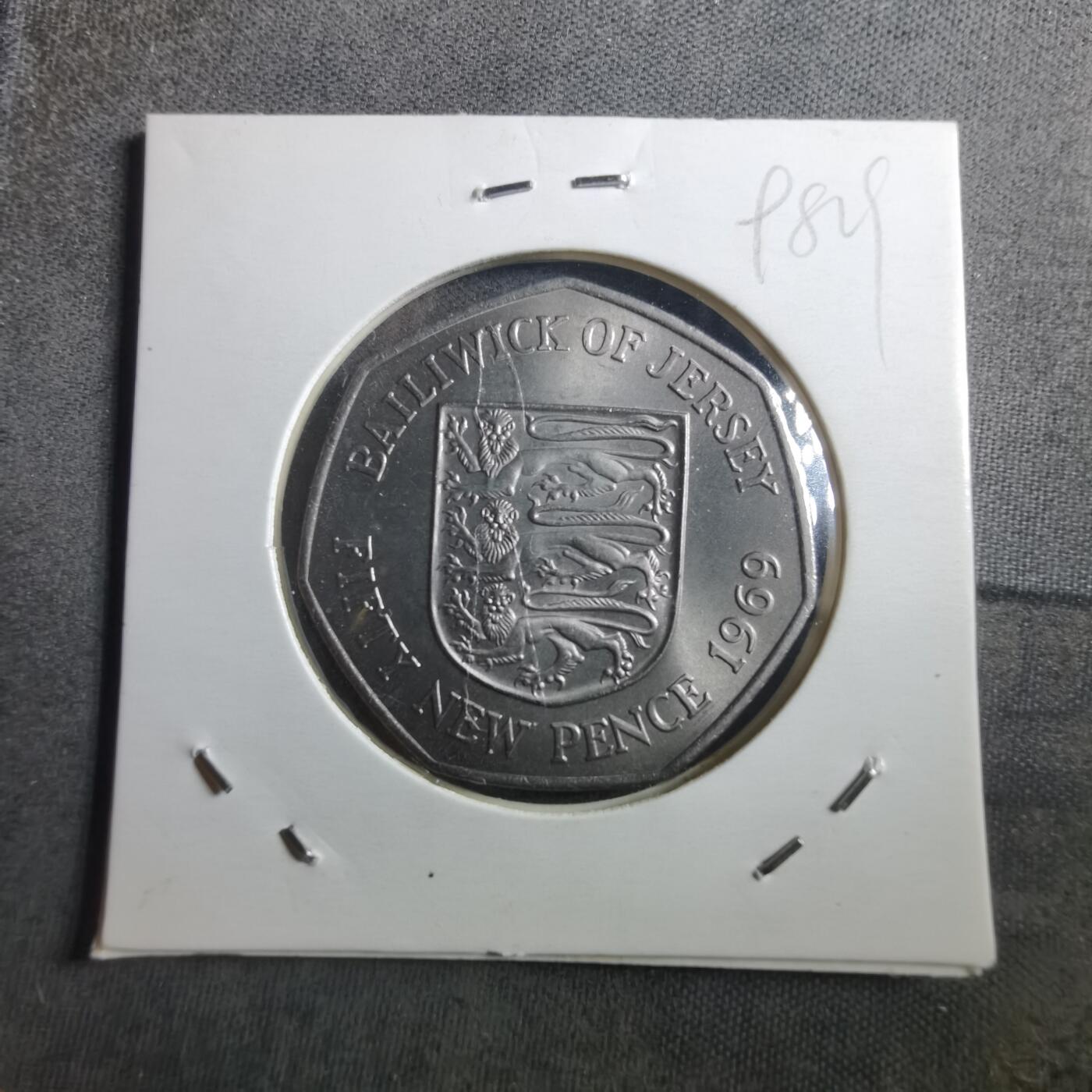 沼泽如烟--第898场 泽西1969年50便士