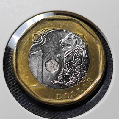 KK钱币收藏小铺  第367场  2月预留时间 周末发货 -  新加坡1元