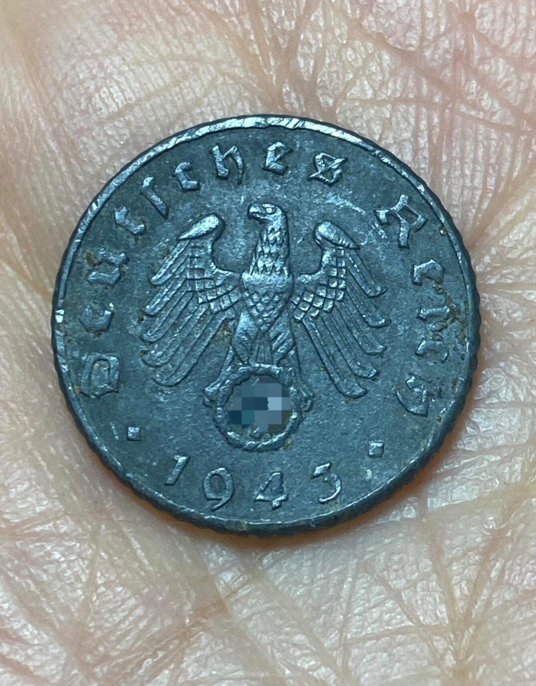 2025年第一百二十六场(总第一百五十二场）外国好品散币(免佣金) 好品–德意志第三帝国1943年5芬尼(A标，柏林造)