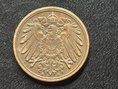 邮泉阁限时拍卖第三十五场 德国硬币专场（硬币在国外。请付邮费6元。） 德意志帝国1909年1芬尼A版