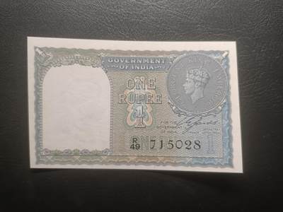2025十一月第三期，总201期 - 英属印度1940年1卢比UNC，乔治六世国王和多文字面值