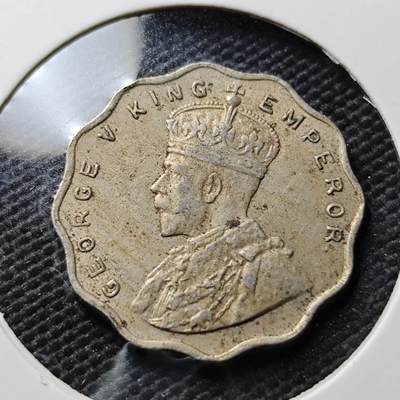 KK钱币收藏小铺  第367场  2月预留时间 周末发货 -  1935英属印度1安娜镍币