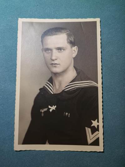 盛世勋华——号角文化勋章邮票专场拍卖第287期 - 德国（1939）海军士兵肖像照片 佩戴吞并苏台德奖章勋略