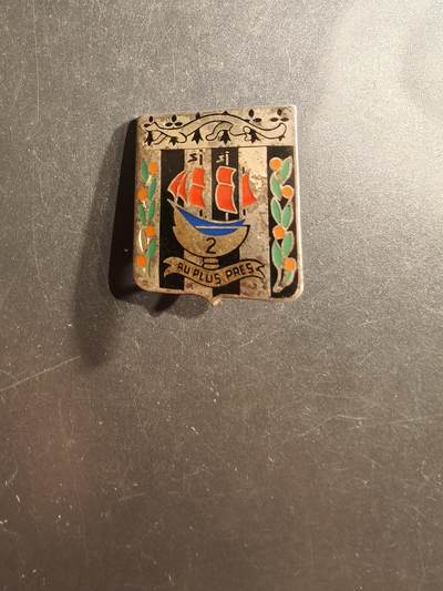 老王徽章第162期 -  法国陆军第2步兵团证章