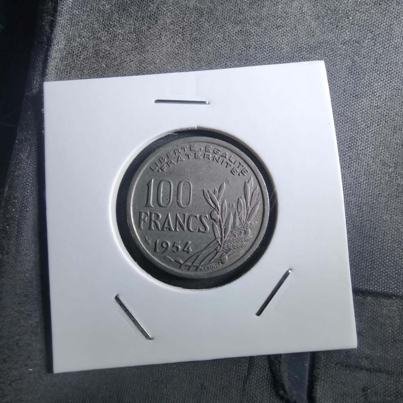 沼泽如烟--第897场 法国1954年100法郎