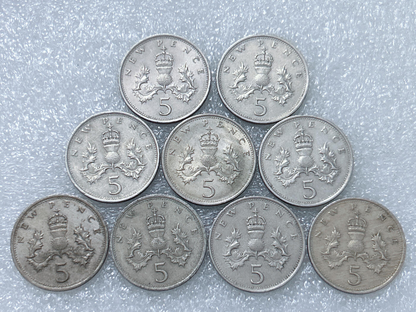 第一海外回流一元起拍收藏 散集专场  第264期 英国5便士硬币 大版 9枚