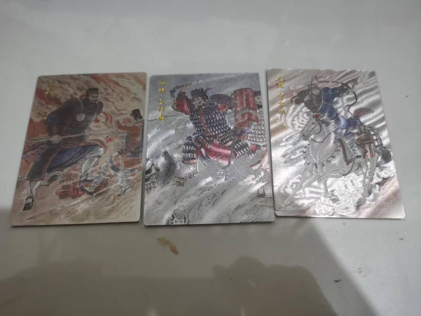 光影卡牌第25期，各家亲签，各家套卡，持续收拍品 李云中三国粗闪卡3张