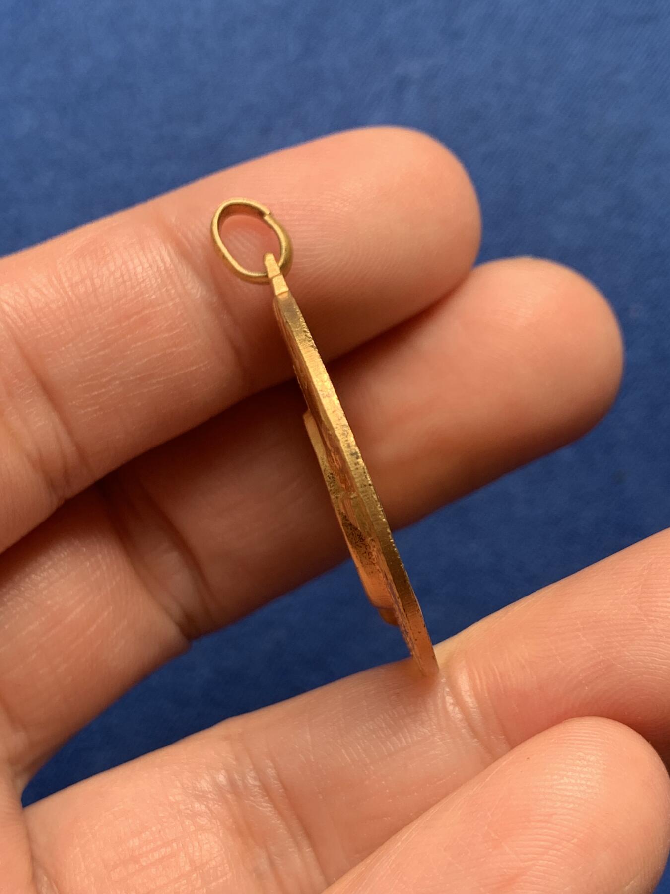 《竞宝斋》第436场 周日，周一2场连拍 （全场包邮） 米兰集邮展览会镀金纪念章 10.9克 30.2mm