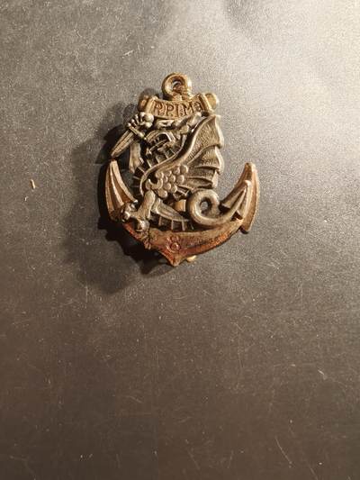 老王徽章第162期 - 法国海军陆战队第8步兵团证章 