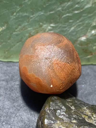 精美柿子红荔枝冻南红玛瑙明料原石一颗 - 精美柿子红荔枝冻南红玛瑙明料原石一颗