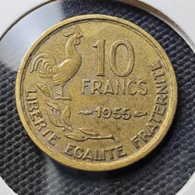 KK钱币收藏小铺  第367场  2月预留时间 周末发货 -  法国10法郎