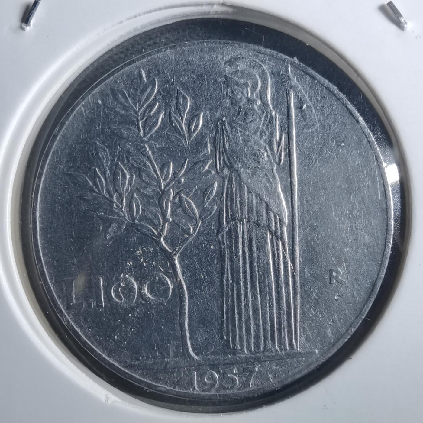 沼泽如烟--第897场 意大利1957年100里拉