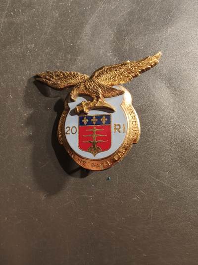老王徽章第162期 - 法国陆军第20步兵团证章 