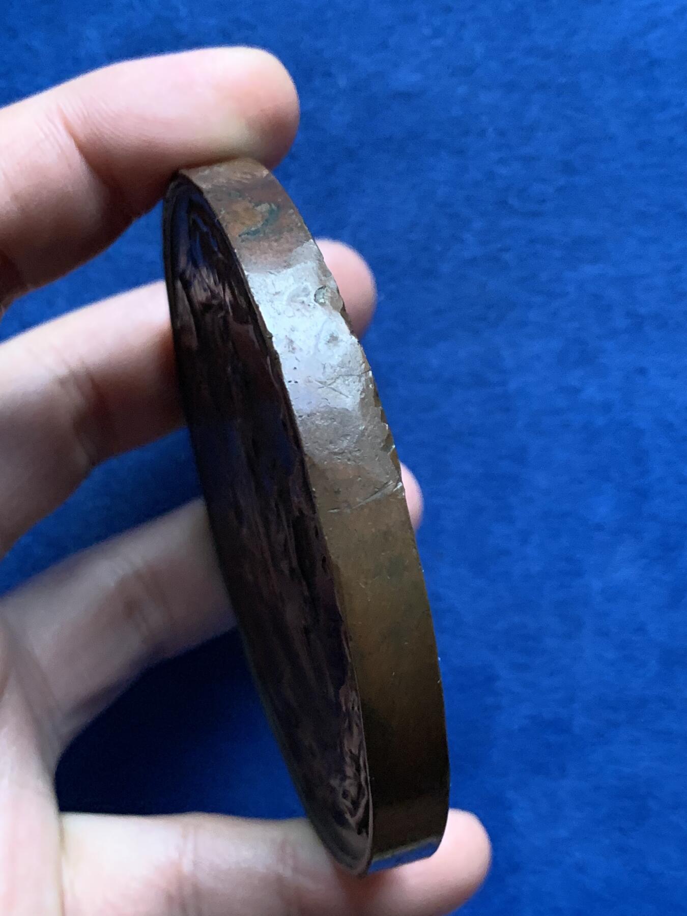 《竞宝斋》第436场 周日，周一2场连拍 （全场包邮） 比利时安特卫普建筑师协会纪念大铜章 233克 79.5mm 、 高浮雕 细节见图