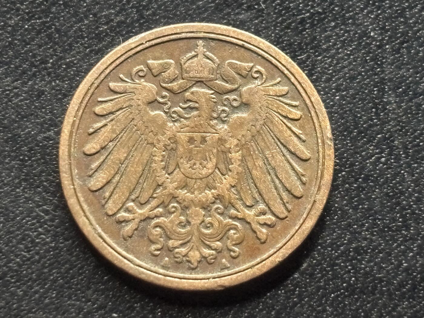 邮泉阁限时拍卖第三十五场 德国硬币专场（硬币在国外。请付邮费6元。） 德意志帝国1892年1芬尼A版