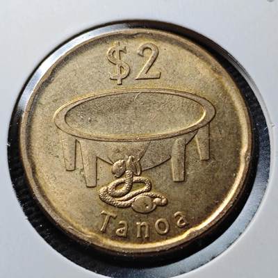 KK钱币收藏小铺  第367场  2月预留时间 周末发货 -  2014斐济2元