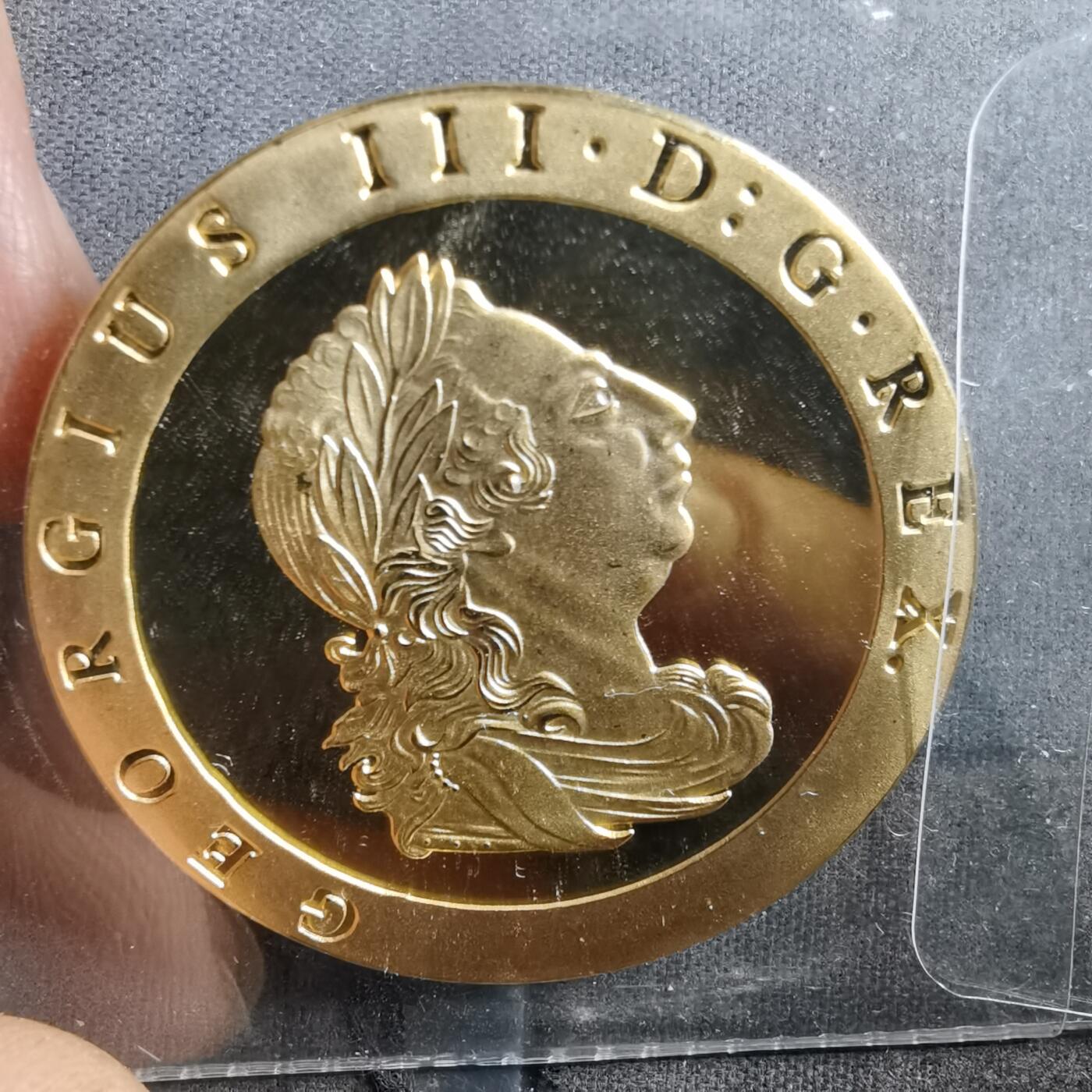 沼泽如烟--第898场 英国金色纪念章1797年铜币纪念章