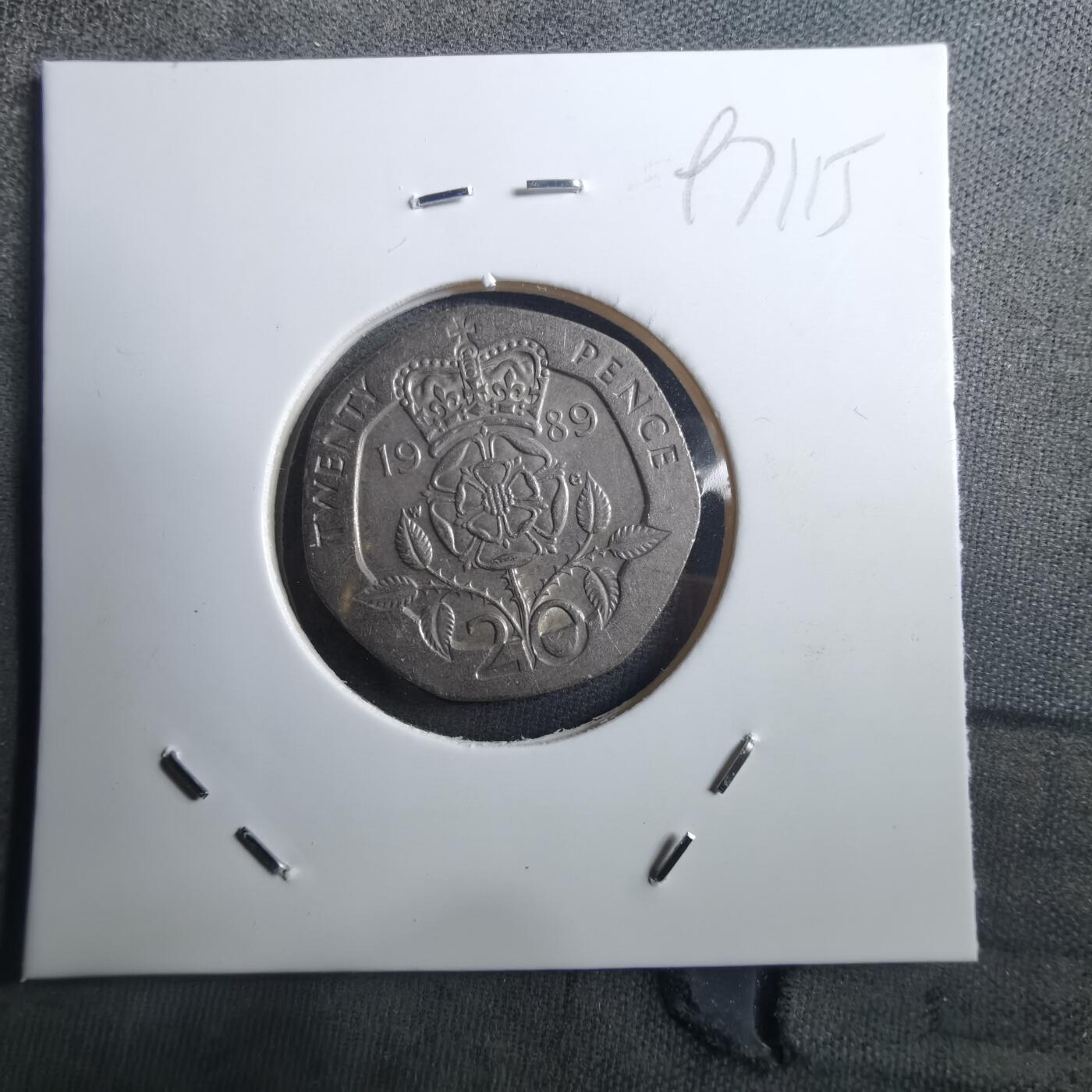 沼泽如烟--第897场 英国1989年20便士