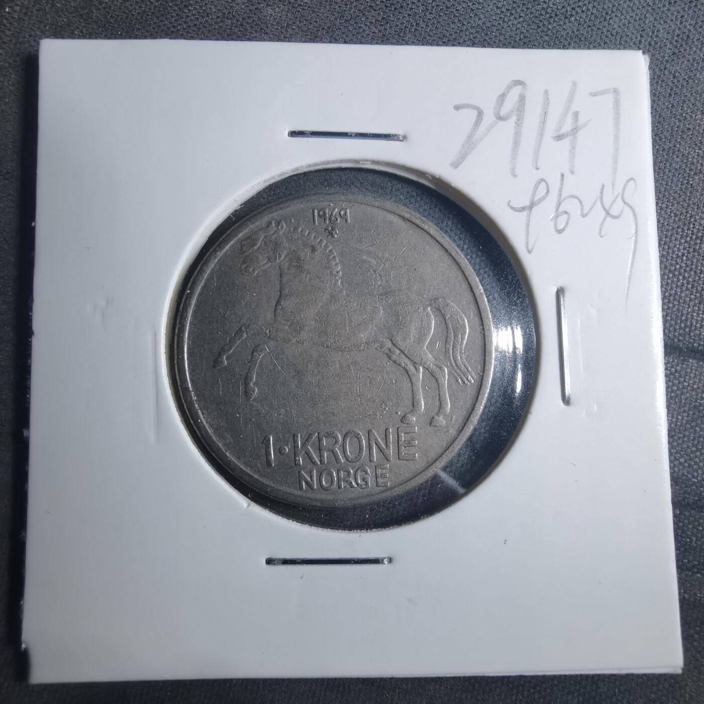 沼泽如烟--第896场 挪威1969年1克朗