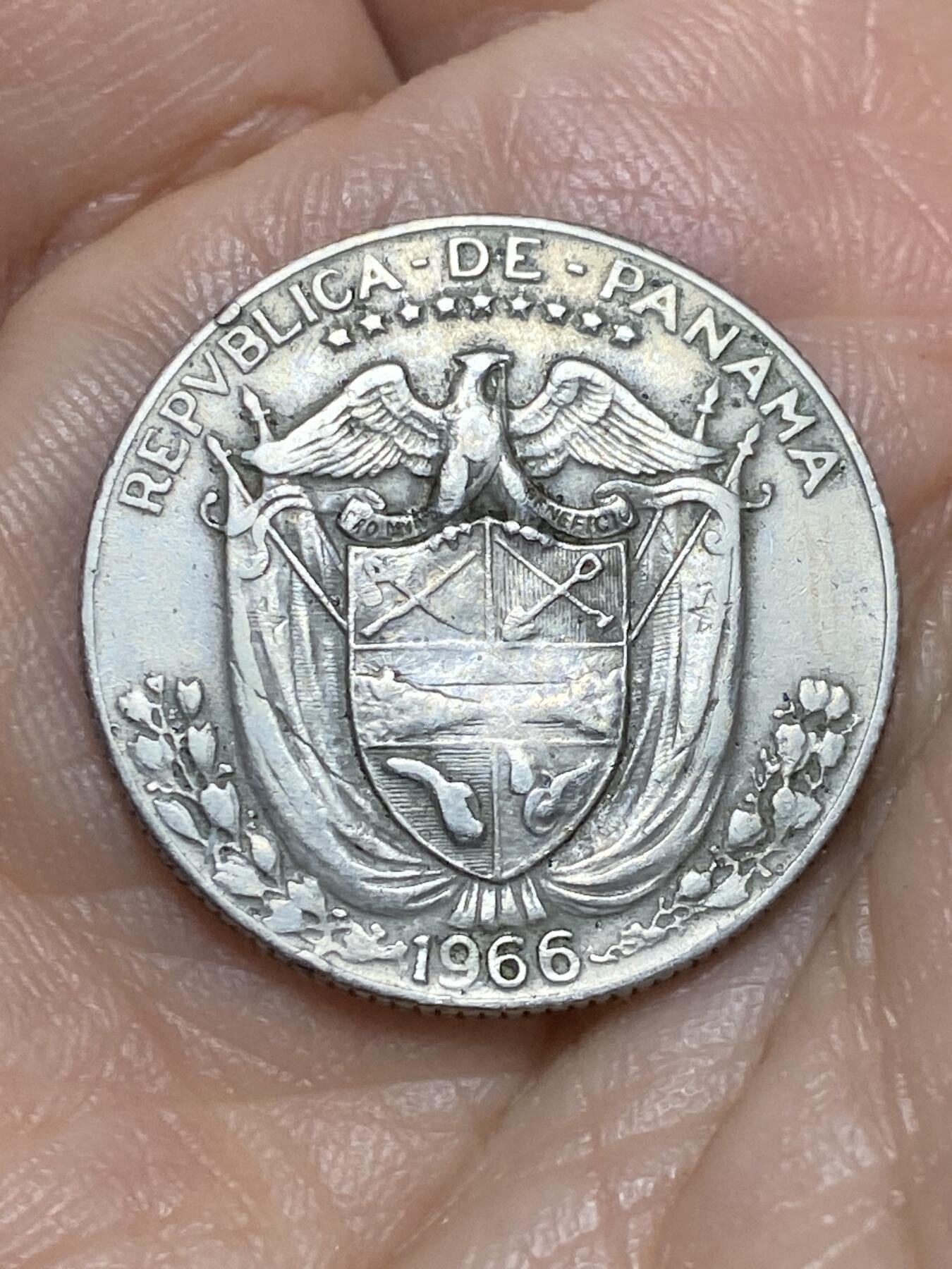 2025年第一百二十六场(总第一百五十二场）外国好品散币(免佣金) 巴拿马🇵🇦1966年1/4巴波亚