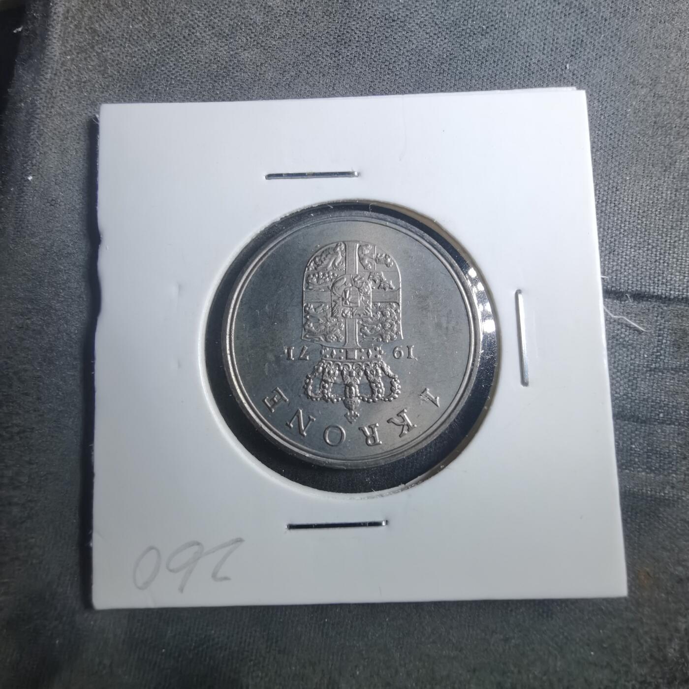 沼泽如烟--第896场 丹麦1971年1克朗