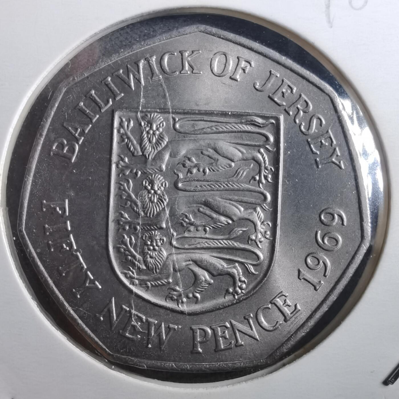 沼泽如烟--第898场 泽西1969年50便士