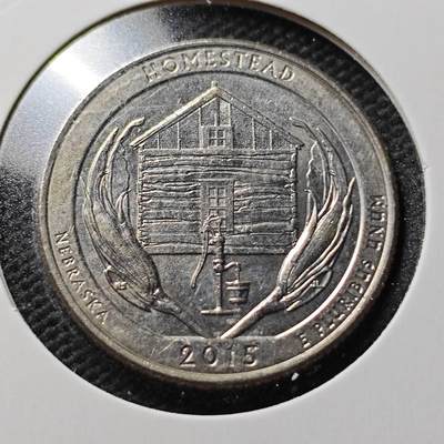 KK钱币收藏小铺  第367场  2月预留时间 周末发货 -  2015美国25分纪念币
