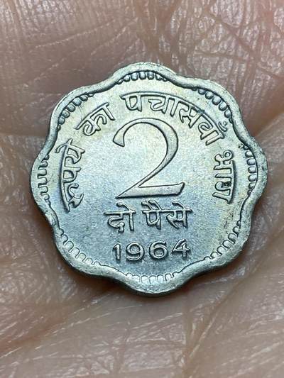 2025年第一百二十六场(总第一百五十二场）外国好品散币(免佣金) - 印度🇮🇳1964年2派沙