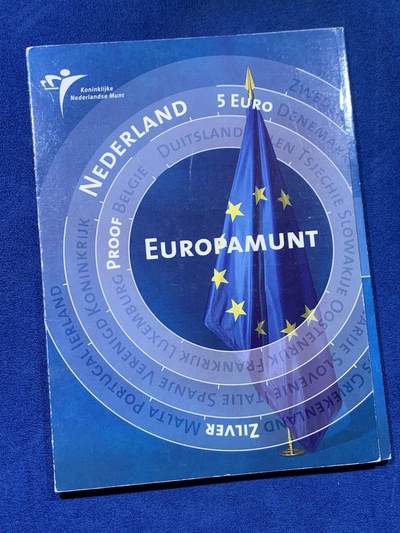 《竞宝斋》第436场 周日，周一2场连拍 （全场包邮） - 卡装 荷兰2004年5欧精制银币 欧洲之星系列-欧盟新成员 925银 11.9克 发行量：5万5千