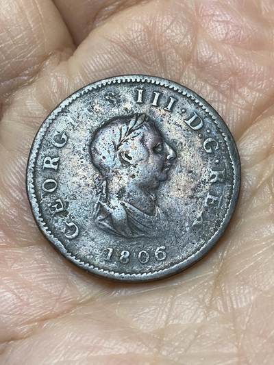 2025年第一百二十六场(总第一百五十二场）外国好品散币(免佣金) - 英国🇬🇧1806年半便士(乔治三世时期)