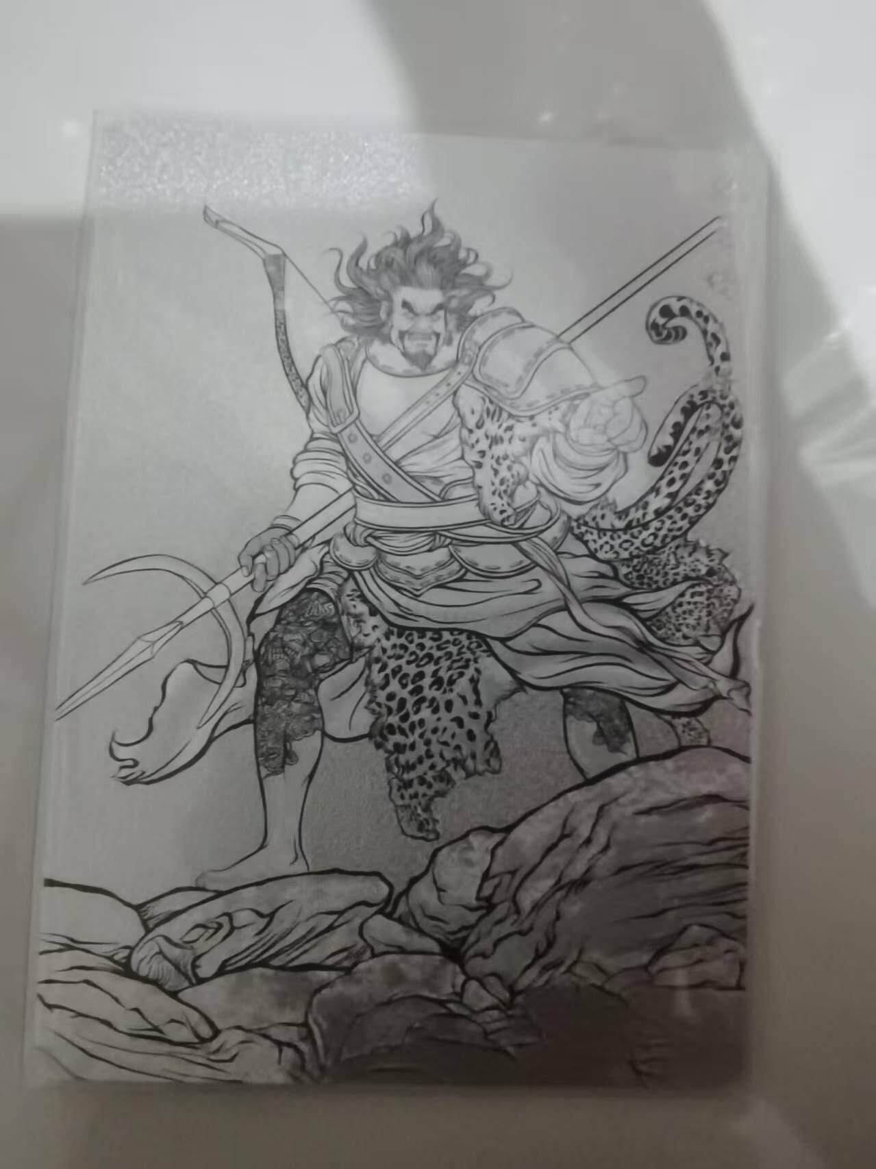 光影卡牌第25期，各家亲签，各家套卡，持续收拍品 张建东水浒，线稿粗闪解宝限编