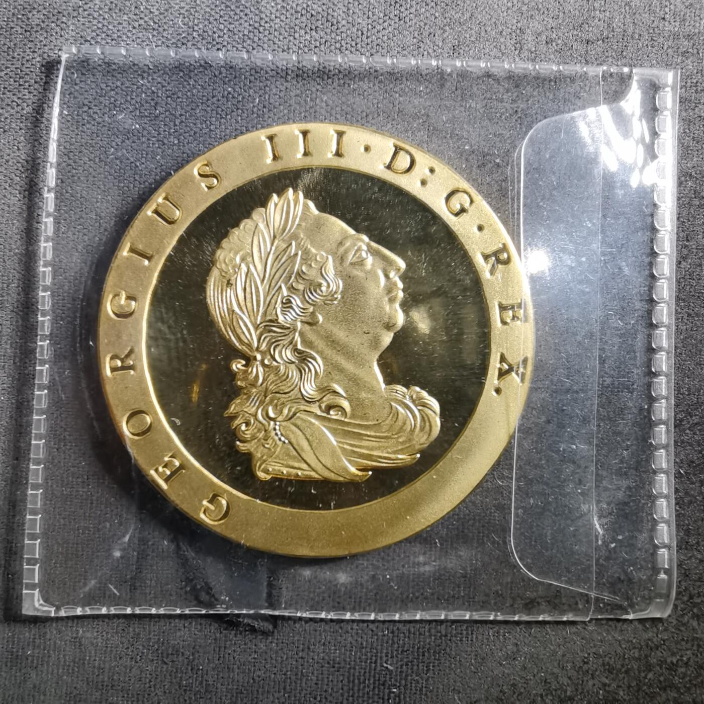 沼泽如烟--第898场 英国金色纪念章1797年铜币纪念章