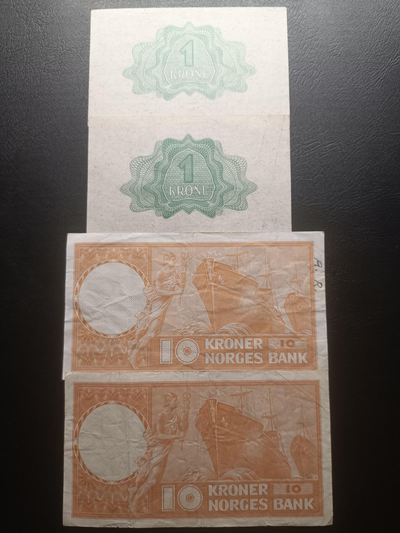 2025十一月第三期，总201期 挪威纸币批量四张流通品相—AUNC
