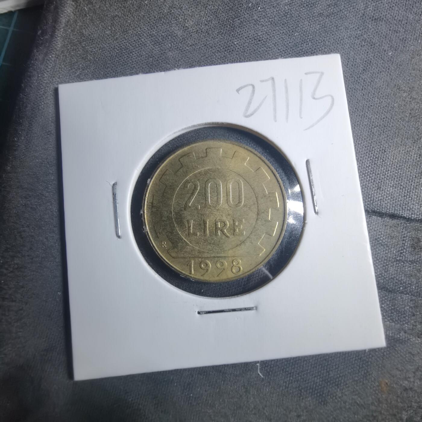 沼泽如烟--第896场 意大利1998年200里拉