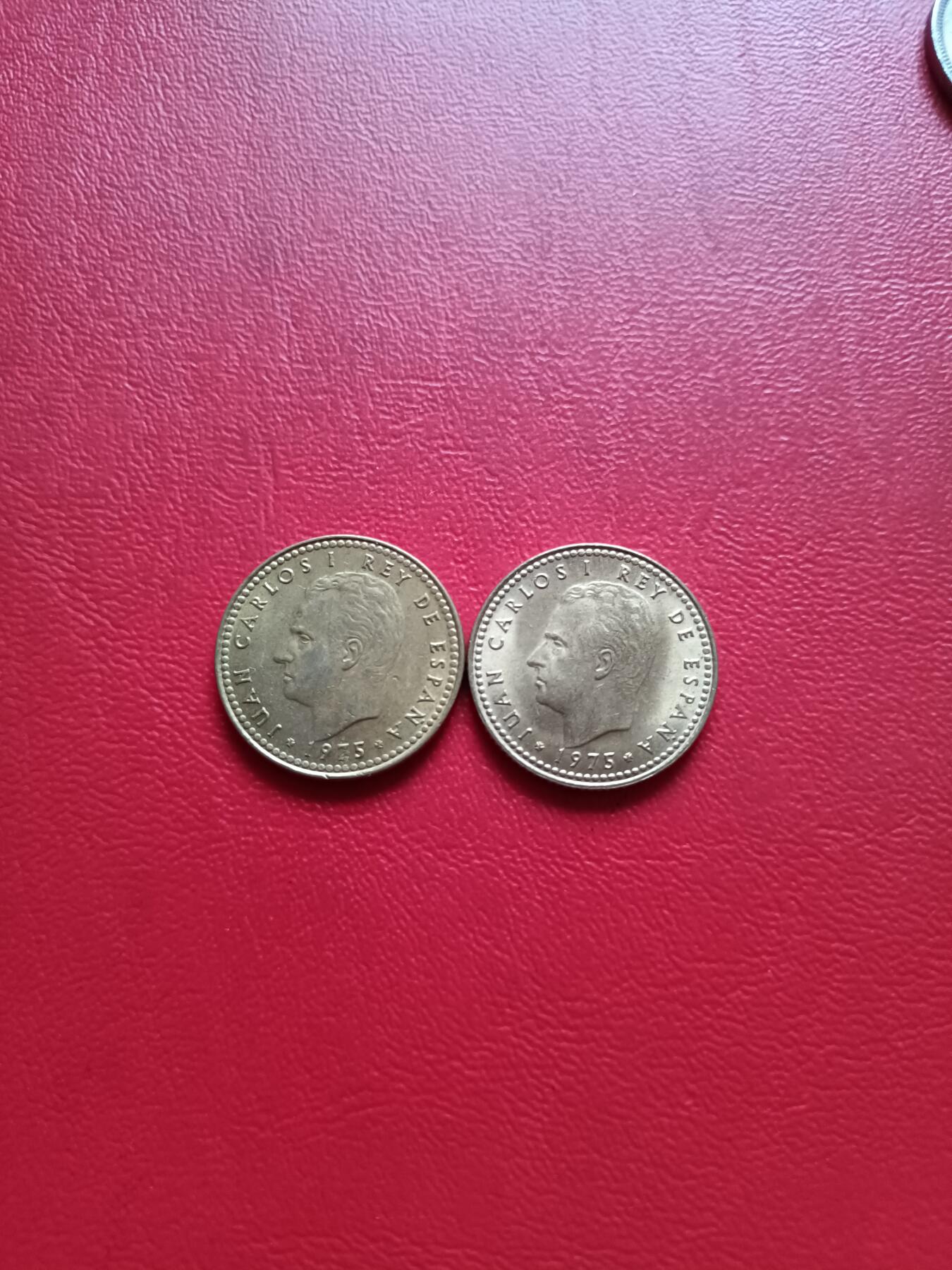 【云涧收藏】第七十八场 西班牙1975版1比塞塔2枚